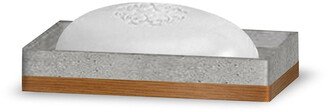 CON3H Concrete Stone & Wooden Finish Soap Dish