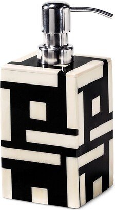 Domino Wood & Bone Soap Dispenser