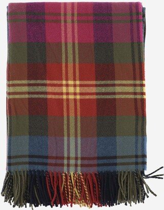 Wool Scarf With Check Pattern