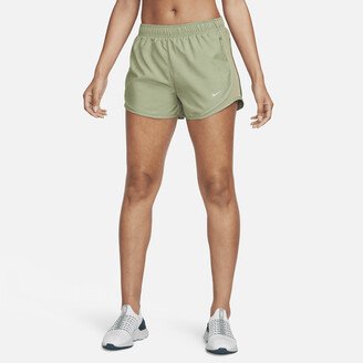 Women's Tempo Brief-Lined Running Shorts in Green-AA