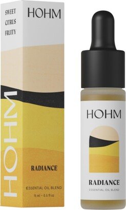 Hohm Radiance Essential Oil Blend , Pure Essential Oil for Your Home Diffuser - With Sweet Orange, Lemon, Grapefruit, and Vanilla - 15 mL - N