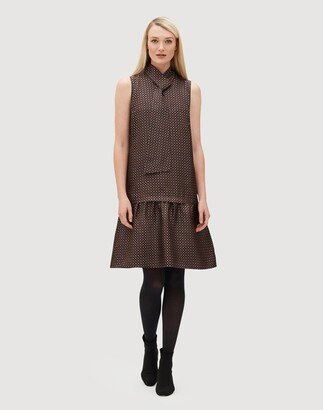 Classic Foulard Silk Abbie Dress