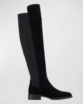 Natessa Stretch Suede Knee Boots