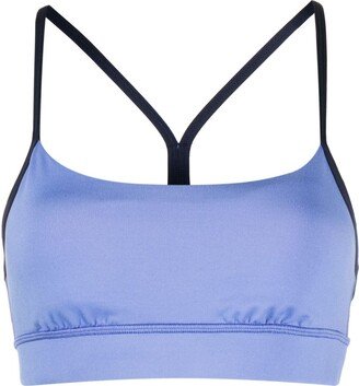 FreeForm contrast-trimmed sports bra