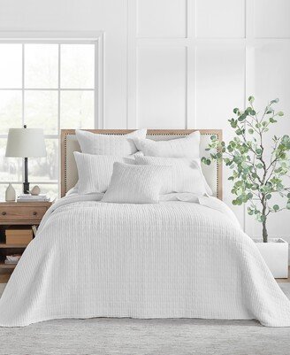 Mills Waffle 3 Piece Bedspread Set, Queen