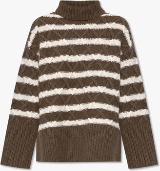 ‘Kassandra’ Turtleneck Sweater - Brown