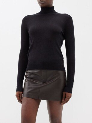 High-neck Wool-blend Sweater