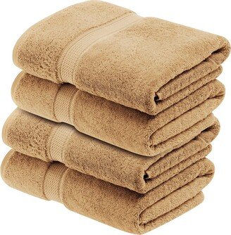 Set Of 4 Egyptian Cotton Plush Heavyweight Absorbent Luxury Soft Bath Towels