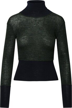 Panelled Turtle Neck Sweater