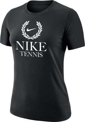 Women's Tennis T-Shirt in Black-AA