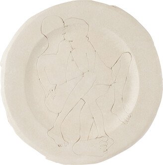 Yellow Nose Studio SSENSE Exclusive White Self Portrait Dinner Plate