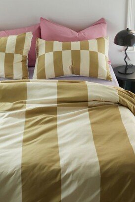 Galaxy Eyes For Deny Strippy Butter & Olive Duvet Cover