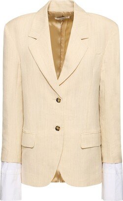 INTERIOR The Owens viscose blend suit jacket