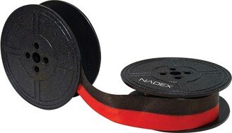 Nadex Coins™ Twin-Spool Typewriter Ribbon for Manual Typewriters, Red/Black