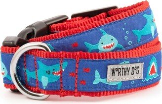 The Worthy Dog Chomp Dog Collar - Blue - S