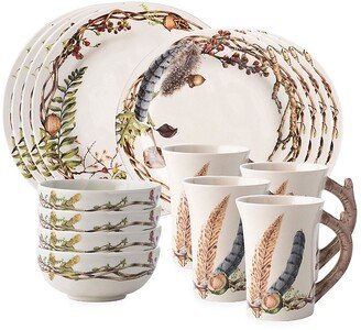 Forest Walk 16-Piece Dinnerware Set