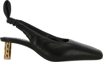 Puffy Slingback Pumps