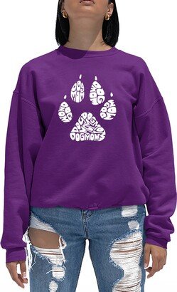 Women's Word Art Crewneck Dog Mom Sweatshirt