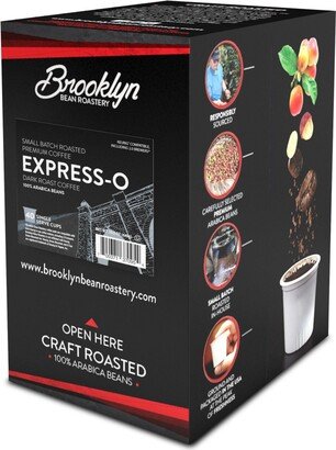 Brooklyn Beans Roastery Brooklyn Beans Express-o Flavored Coffee Pods, Compatible Keurig 2.0 Brewers,40Ct