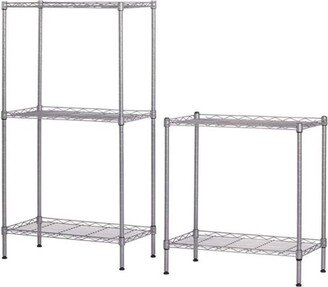 Changeable Assembly Floor Standing Carbon Steel Storage Rack - Silver