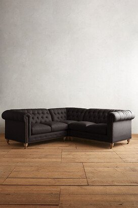 Linen Lyre Chesterfield Sectional, Wilcox-AA