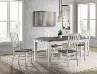 The Gray Barn Stony Creek Grey and White Farmhouse Dining Set