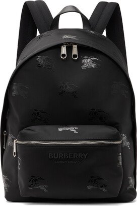 Black Equestrian Knight Backpack