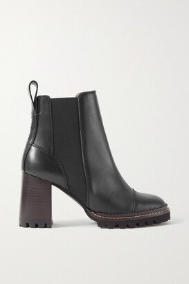 Mallory Leather Chelsea Boots - Black