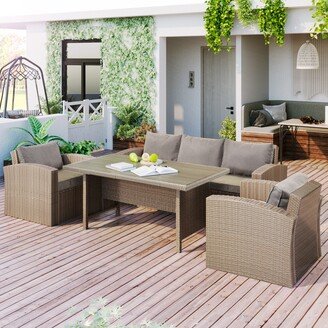 Patio 4-Piece Conversation Sofa Set