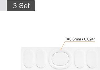 Unique Bargains Rounded Curved Mouse Feet 0.6mm w Paper for G102/G Pro Wired White 5Pcs/3 Set