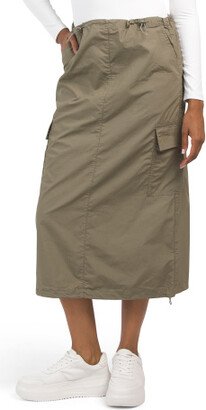 TJMAXX Parachute Cargo Midi Skirt For Women