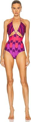 Michelle One Piece Swimsuit in Purple