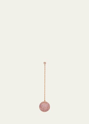 Mio Harutaka 18K Pink Gold Bonbon Single Earring With Sapphires And Diamonds