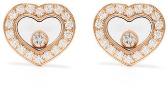 18kt rose gold Happy Diamonds Icons diamond stud earrings