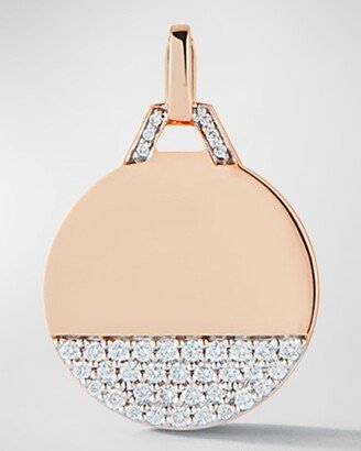 Walters Faith Rose Gold and Diamond Disk Pendant