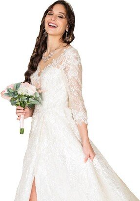 Farah Naz New York A-line Slit Bridal Gown