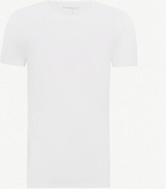 Mens White Crewneck Modal T-shirt