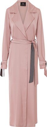 Mykaftan Trench Coat In Dusty Pink