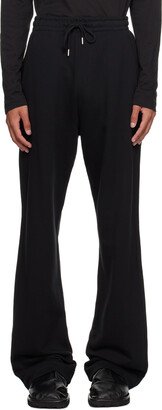 Black Straight-Leg Lounge Pants