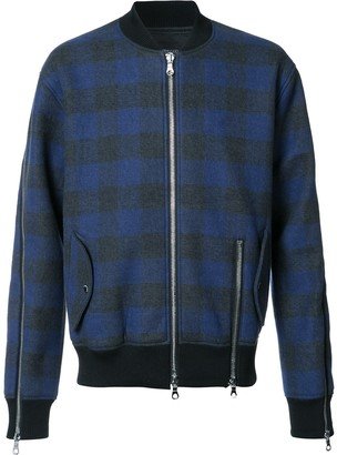 Plaid Bomber Jacket