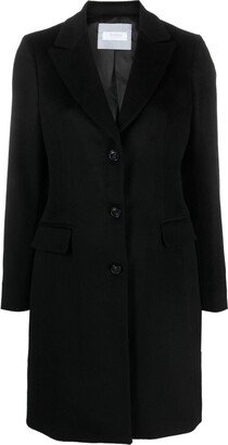 Single-Breasted Virgin Wool Coat-AE