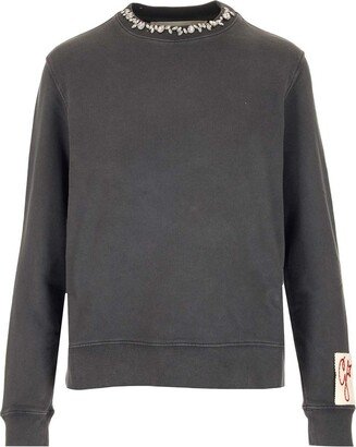 Embellished Crewneck Sweatshirt-AA