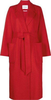 IVY OAK Celia belted wool coat