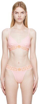 Pink Greca Border Bralette-AA