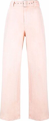 Belted Cotton Trousers-AA