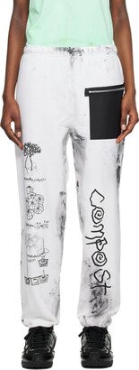 WESTFALL White Smudged Lounge Pants