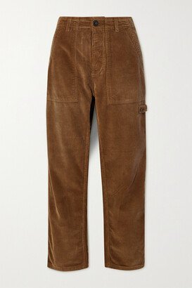 Fortela - Jerry Cotton-corduroy Straight-leg Cargo Pants - Brown