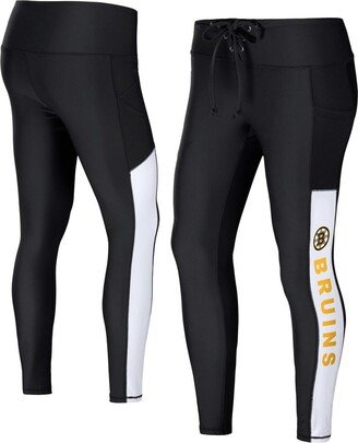 Women's Wear by Erin Andrews Black Boston Bruins Leggings