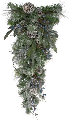 Northlight Unlit Mixed Pine and Blueberries Artificial Christmas Swag