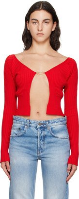 Red Le Chouchou 'La Maille Pralu Longue' Cardigan